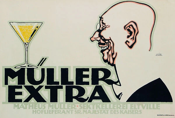 Müller Extra. Matheus Müller. Sektkellerei Eitville, 1912