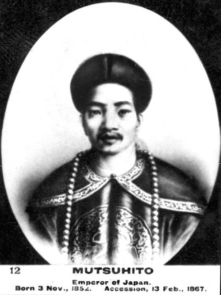 Mutsuhito, Emperor of Japan, (1852-1912), 20th century. Artist: Ogdens Guinea Gold Cigarettes