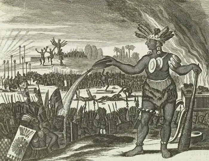 Framed Print : Native Americans Print, 1671