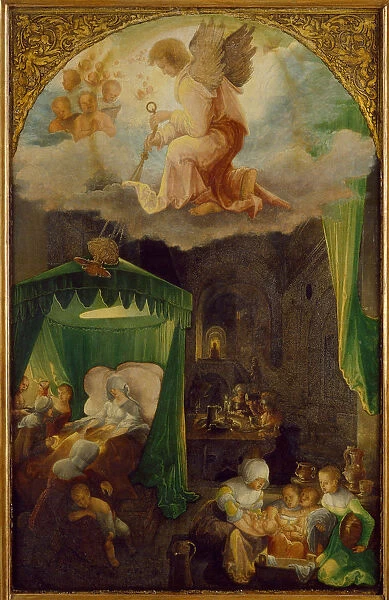 The Nativity of the Virgin, ca 1521. Artist: Huber, Wolf (1480  /  5-1553)