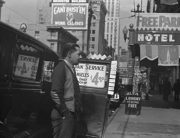 In the neighborhood where the Salvation Army operates, San Francisco, California, 1939. Creator: Dorothea Lange