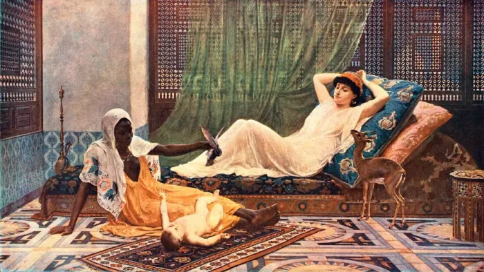 Framed Print : A New Light in the Hareem Print, 1884