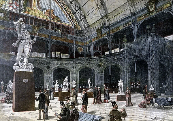 The New Sculpture Pavilion at the Palais de l Industrie, 1892. Artist: Henri Meyer
