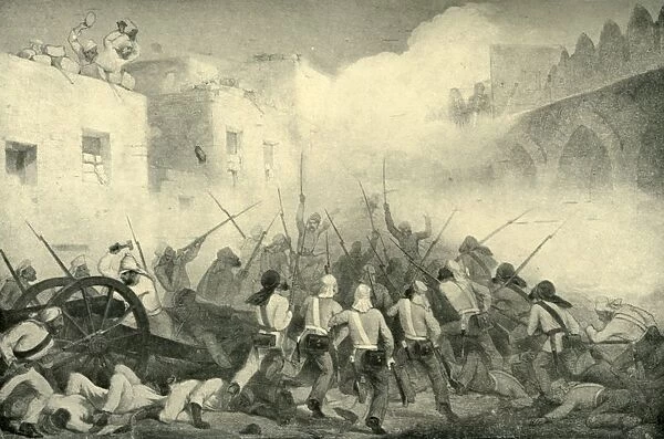 Nicholson Leading the Attack Through Delhi Streets, 1857, (1901)