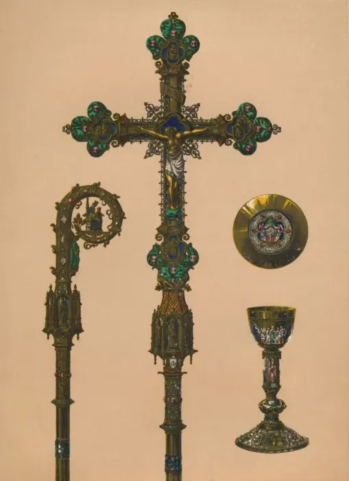 Framed Print : Objects for Ecclesiastical Use print by Robert Dudley, 1893 Framed Print : Objects for Ecclesiastical Use print by Robert Dudley, 1893