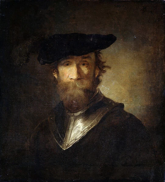 An Old Soldier in a Black Beret, 17th century