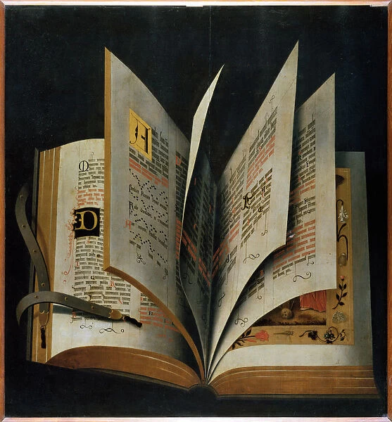 An Opened Liturgical Book. Artist: Anonymous