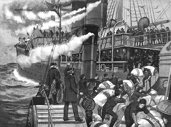 The Oregon Landing Mails at Queenstown, 1886. Creator: Unknown