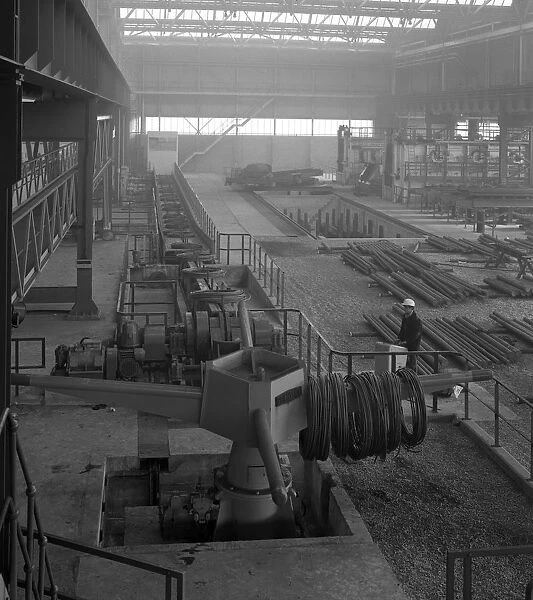 Overview of the bar mill at the Brightside Foundry, Sheffield, South Yorkshire, 1964