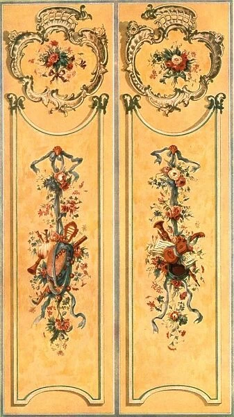 Painted decoration in the New Palace, Potsdam, Germany, (1928). Creator: Unknown
