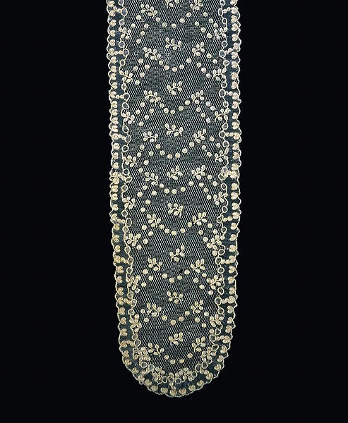 Pair of Lappets (Joined), France, 1875  /  1900. Creator: Unknown