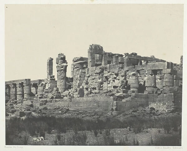 Palais de Karnak, Salle Hypostyle, Prise al Angle Nord-Est;Thebes, 1849  /  51