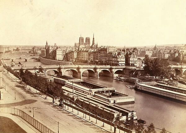 Panorama de la Cite, 1860s. Creator: Edouard Baldus