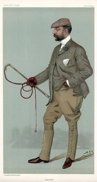 Papworth, Ernest Terah Hooley, British financier, 1896. Artist: Spy