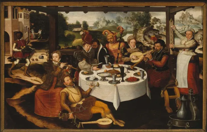 Framed Print : Print of Frans Pourbus the Elder's The Parable of the Prodigal Son Framed Print : Print of Frans Pourbus the Elder's The Parable of the Prodigal Son