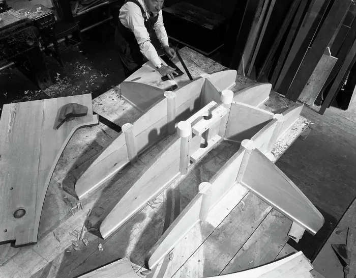 Framed Print : Pattern Maker at Work: A Print from Wombwell Foundry, 1963 Framed Print : Pattern Maker at Work: A Print from Wombwell Foundry, 1963