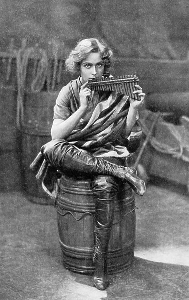 Pauline Chase as Peter Pan, 1908-1909. Artist: Alfred Ellis & Walery