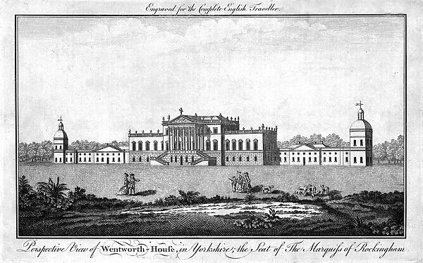 Perspective View of Wentworth-House in Yorkshire; the Seat of The Marquess of Rockingham, 1771
