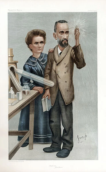 Pierre and Marie Curie, French physicists, 1904