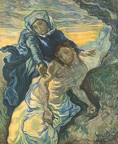 Pieta (after Delacroix), September 1889, (1947). Creator: Vincent van Gogh
