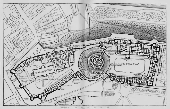 Framed Print : Plan of the Castle, 1895 Print Framed Print : Plan of the Castle, 1895 Print