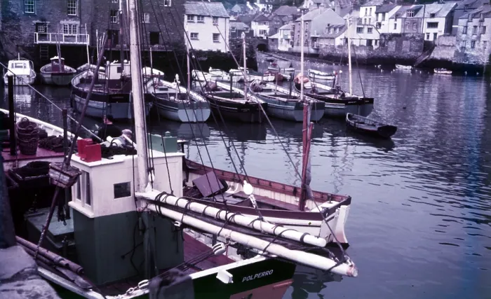 Framed Print : Polperro Harbour Print, Cornwall, c1955 Framed Print : Polperro Harbour Print, Cornwall, c1955