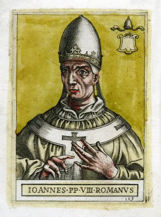 Framed Print : Pope John VIII Print Framed Print : Pope John VIII Print