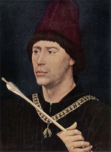 Portrait of Antoine, Bastard of Burgundy, c1456, (1927). Artist: Rogier Van der Weyden
