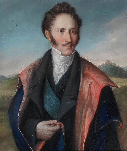 Portrait of Bernhard II, Duke of Saxe-Meiningen (1800-1882), c. 1840. Creator: Bach, Johann Philipp (1752-1846)