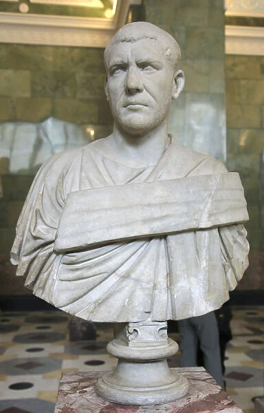 Portrait bust of the Roman Emperor Philip the Arab, c mid 3rd century