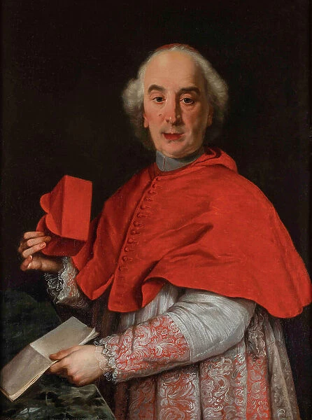 Portrait of Cardinal Giovanni Giacomo Millo (1695-1757), First half of the 18th century. Creator: Traversi, Gaspare (1732-1769)