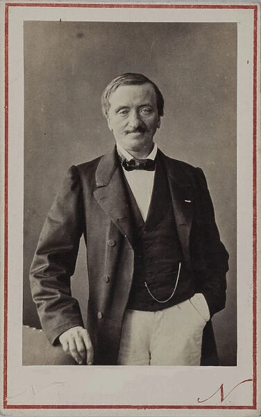 Portrait of the composer Antoine Elwart (1808-1877), ca 1860. Creator: Photo studio Nadar