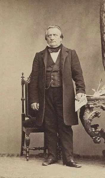 Portrait of the Composer Franz Lachner (1803-1890), c. 1850. Creator: Anonymous