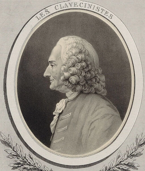 Portrait of the composer Jean-Philippe Rameau (1683-1764). Creator: Lemoine, Alfred (1824-1881)