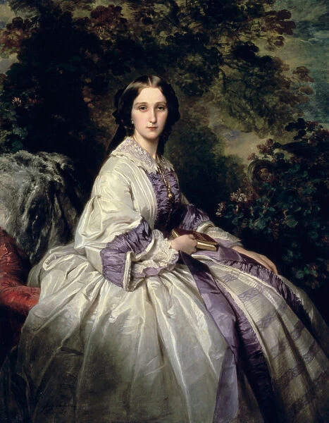 Portrait of Countess Alexander Nikolaevitch Lamsdorff, 1859. Artist: Franz Xaver Winterhalter