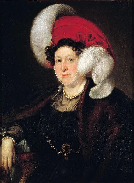 Portrait of Countess Natalia Alexandrovna Zubova (1775-1844), nee Suvorova, 1834. Artist: Tropinin, Vasili Andreyevich (1776-1857)