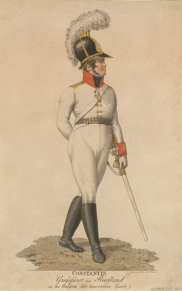 Portrait of Grand Duke Constantine Pavlovich of Russia (1779-1831), 1807. Artist: Henne