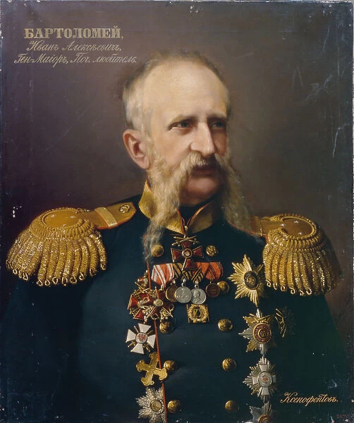 Portrait of Ivan Alexeyevich Bartolomey (1813?1870), 1860s. Artist: Ksenofontov, Ivan Stepanovich (1817-1875)
