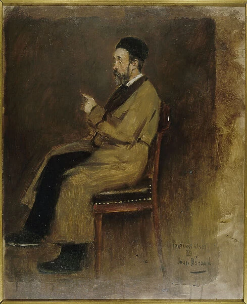 Portrait of Jean-Jacques Weiss (1827-1891), editor of 'Journal des Debats', 1889. Creator: Jean Beraud. Portrait of Jean-Jacques Weiss (1827-1891), editor of 'Journal des Debats', 1889. Creator: Jean Beraud