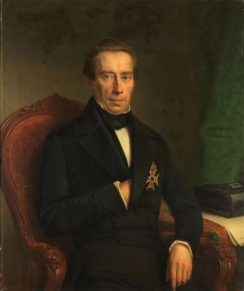 Portrait of Johan Rudolf Thorbecke, Minister of State and Minister of the Interior, 1852. Creator: Jan Hendrik Neuman