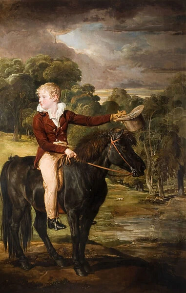 Portrait Of Lord Stanhope (1805-66) Riding A Pony, 1815. Creator: James Ward