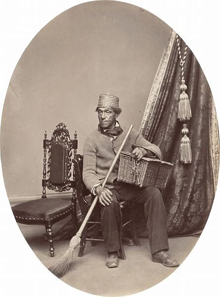 Portrait of a Man [recto], c. 1862-1864. Creator: George K Warren