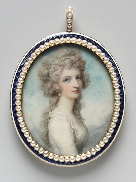 Portrait of Mary Frances (Fanny) Swinburne, c. 1786. Creator: Richard Cosway (British, 1742-1821)