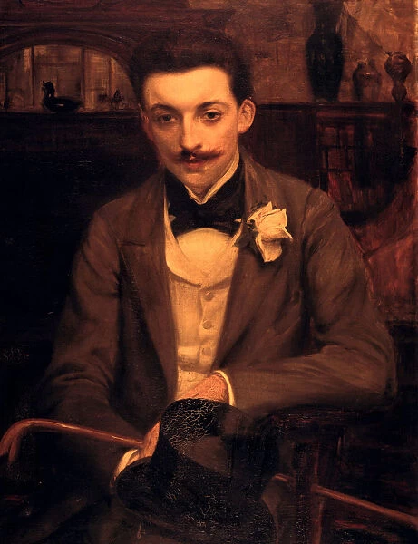 Portrait of P. Louys, c1861-1942. Artist: Jacques Emile Blanche