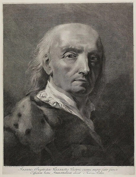 Portrait of the Painter Giovanni Battista Piazzetta, c.1750. Creator: Giovanni Marco Pitteri