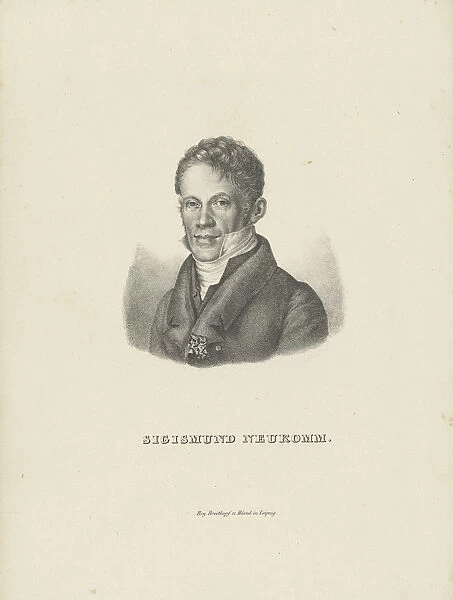 Portrait of the pianist and composer Sigismund von Neukomm (1778-1858), c. 1830. Creator