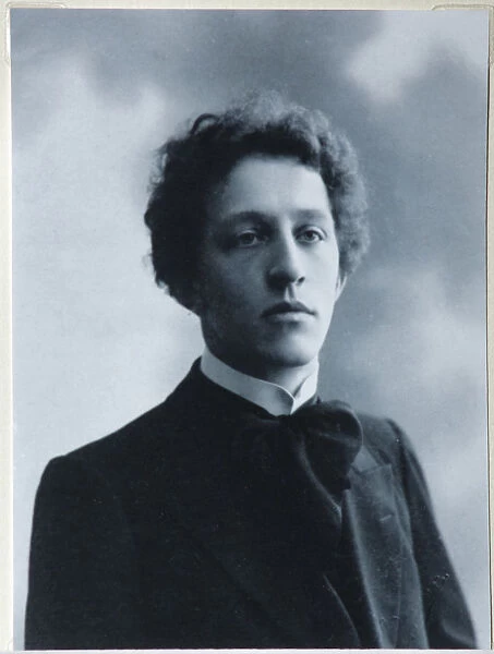 Portrait of the Poet Alexander Blok (1880-1921), 1907. Artist: Zdobnov, Dmitri Spiridonovich