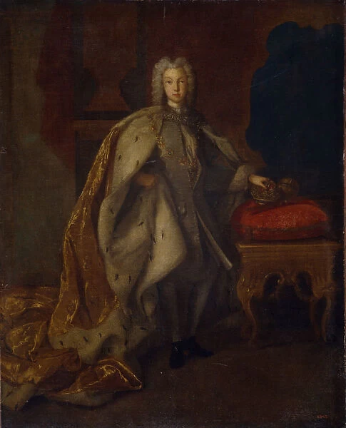Portrait of the Tsar Peter II of Russia (1715-1730), 1728. Artist: Luedden, Johann Paul (?-1739)