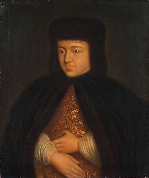 Portrait of the Tsarina Natalia Naryshkina (1651-1694), wife of tsar Alexis I of Russia, First third Artist: Anonymous
