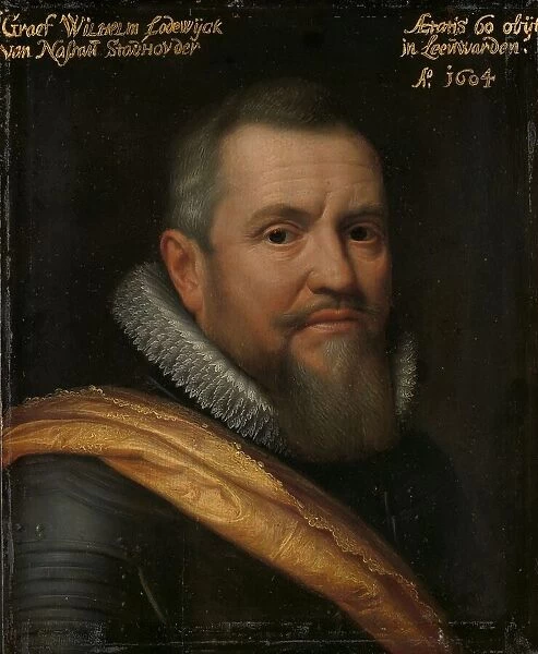 Portrait of Willem Lodewijk (1560-1620), Count of Nassau, Nicknamed in Frisian... 1609. Creator: Workshop of Michiel Jansz van Mierevelt